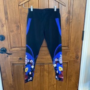 Floral Sweaty Betty workout leggings